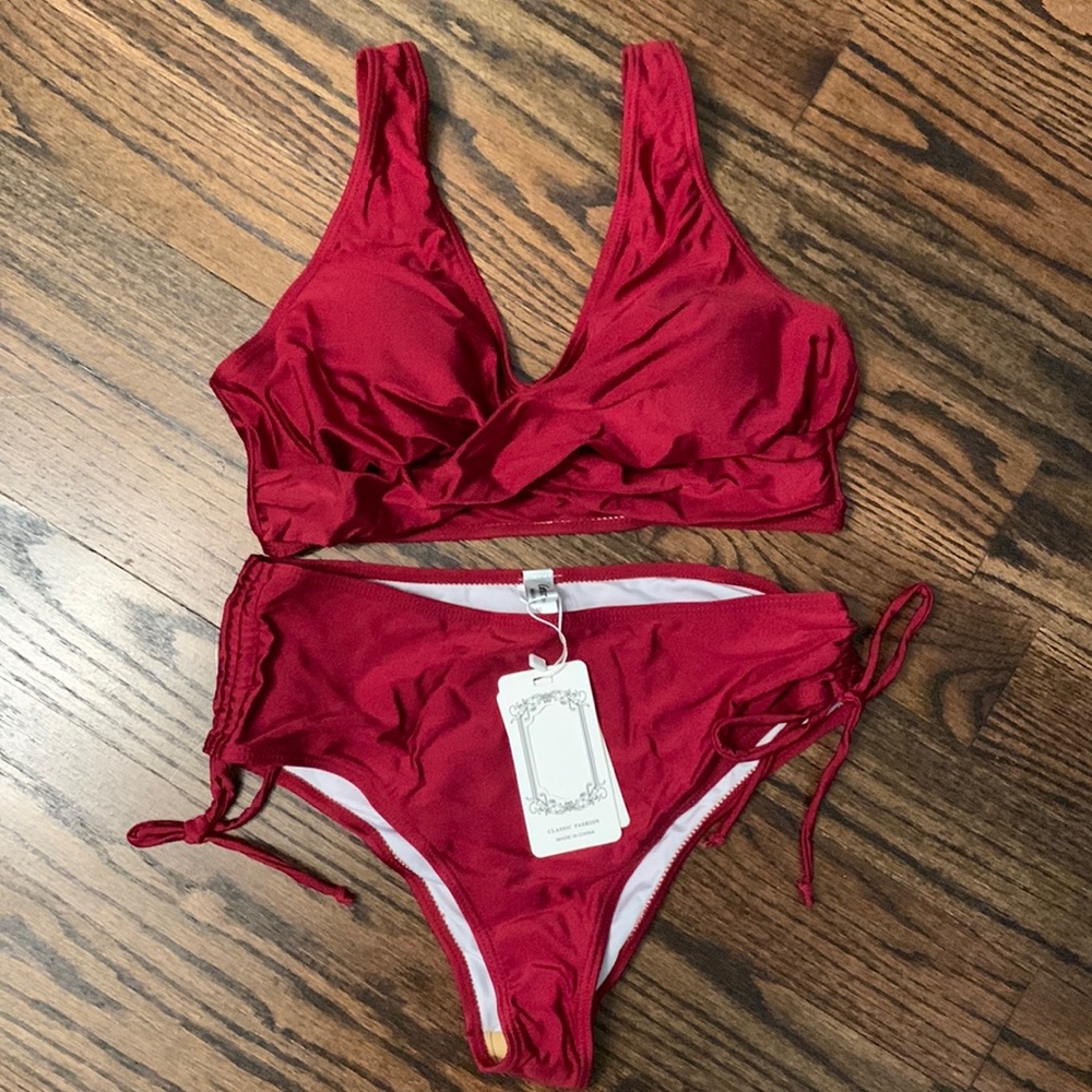 NWT Red/Burgundy Bikini
